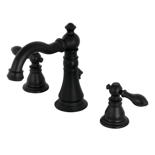 Fauceture American Classic Widespread Bathroom Faucet, Matte Black FSC1970ACL